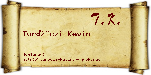 Turóczi Kevin névjegykártya