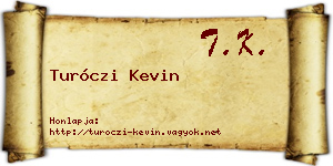 Turóczi Kevin névjegykártya